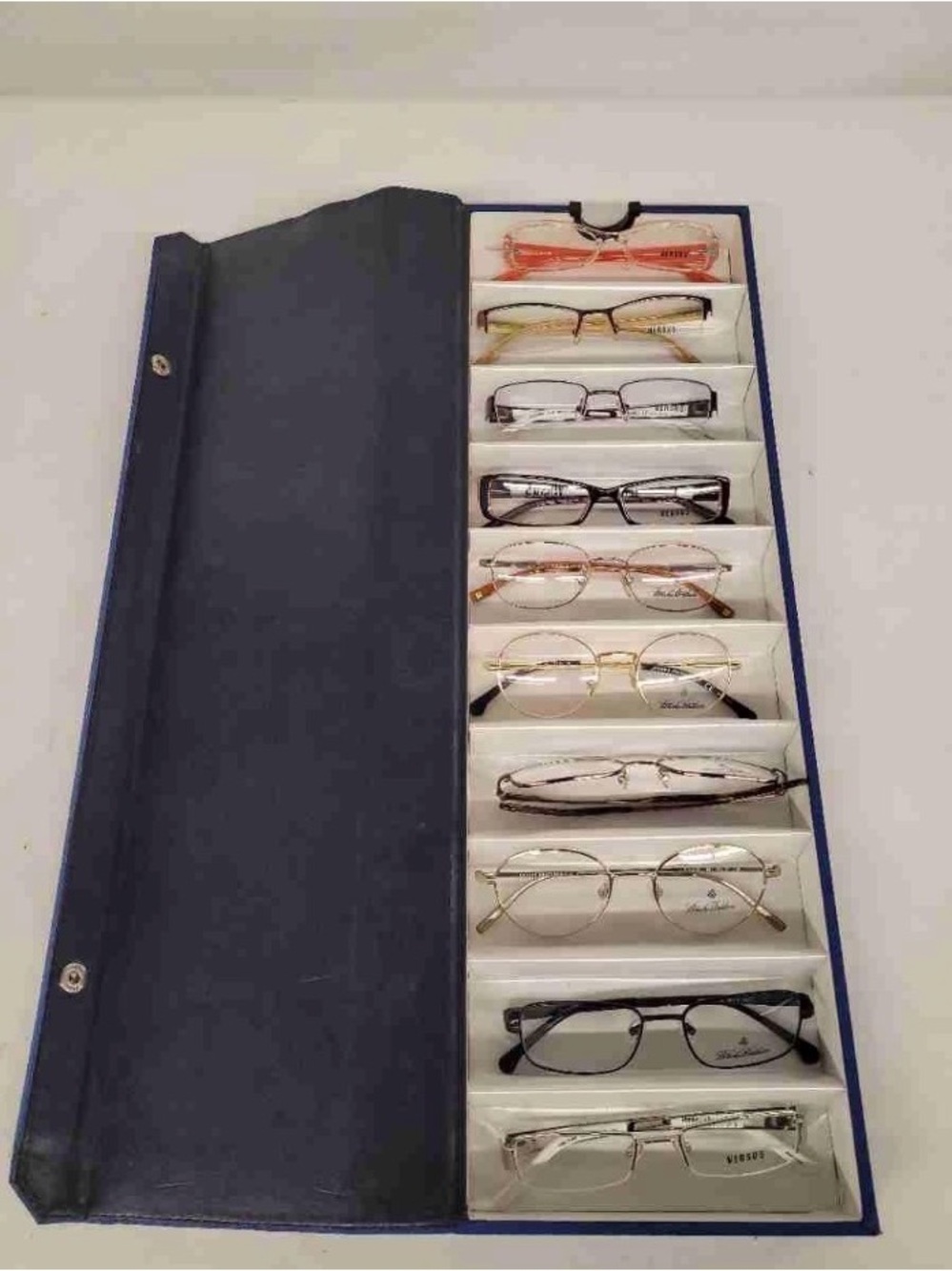 Versus Versace Multi-Pair Glasses Organizer in Navy and White